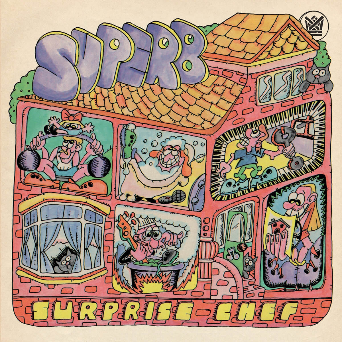 Esta es la portada del disco Superb de Surprise Chef.
