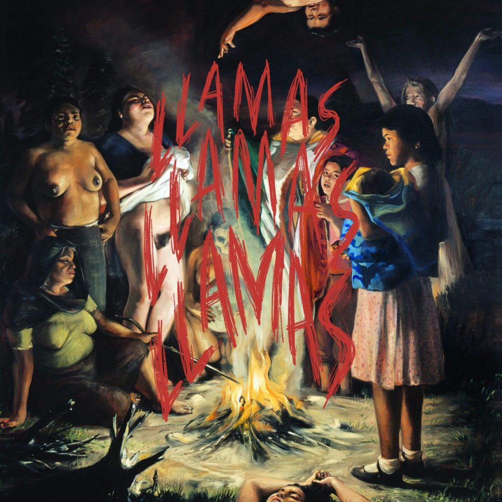 Esta es la portada del disco Llamas Llamas Llamas de Belafonte Sensacional.