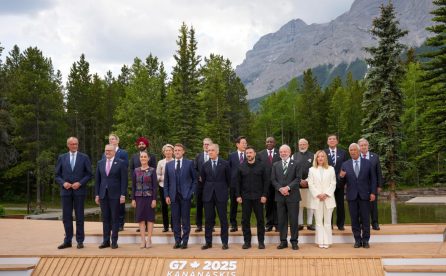 Foto oficial de la reunión del G7 en Canadá.