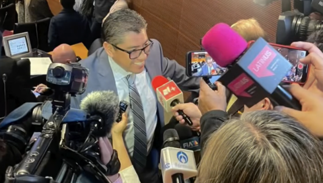 Saúl Monreal en el Senado.