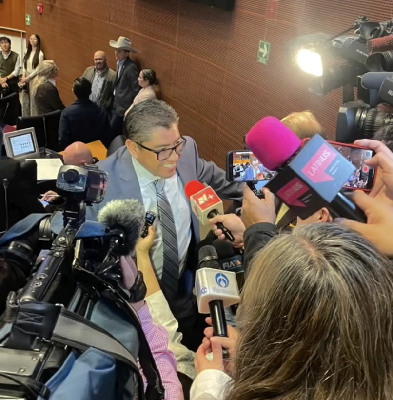 Saúl Monreal en el Senado.