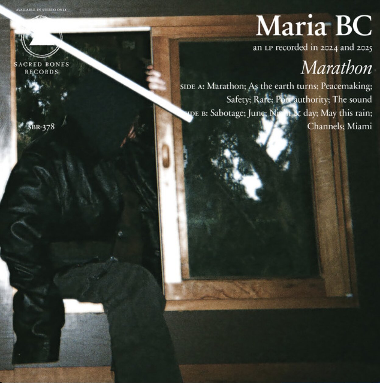 Portada del disco Marathon de Maria BC.