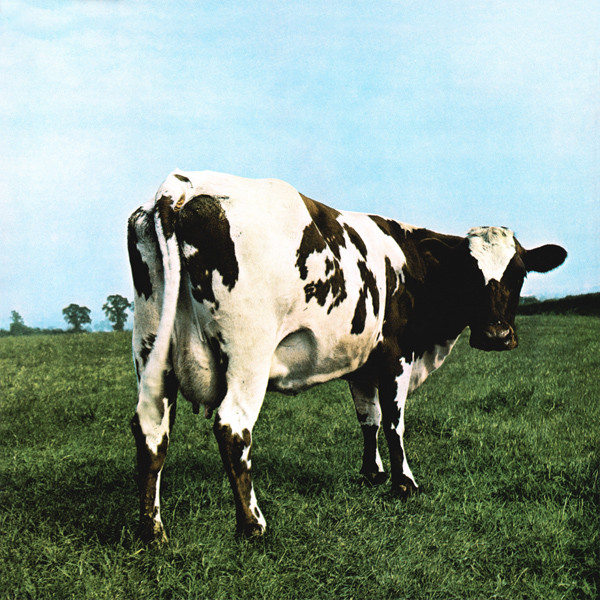 Portada del disco Atom Heart Mother de Pink Floyd.