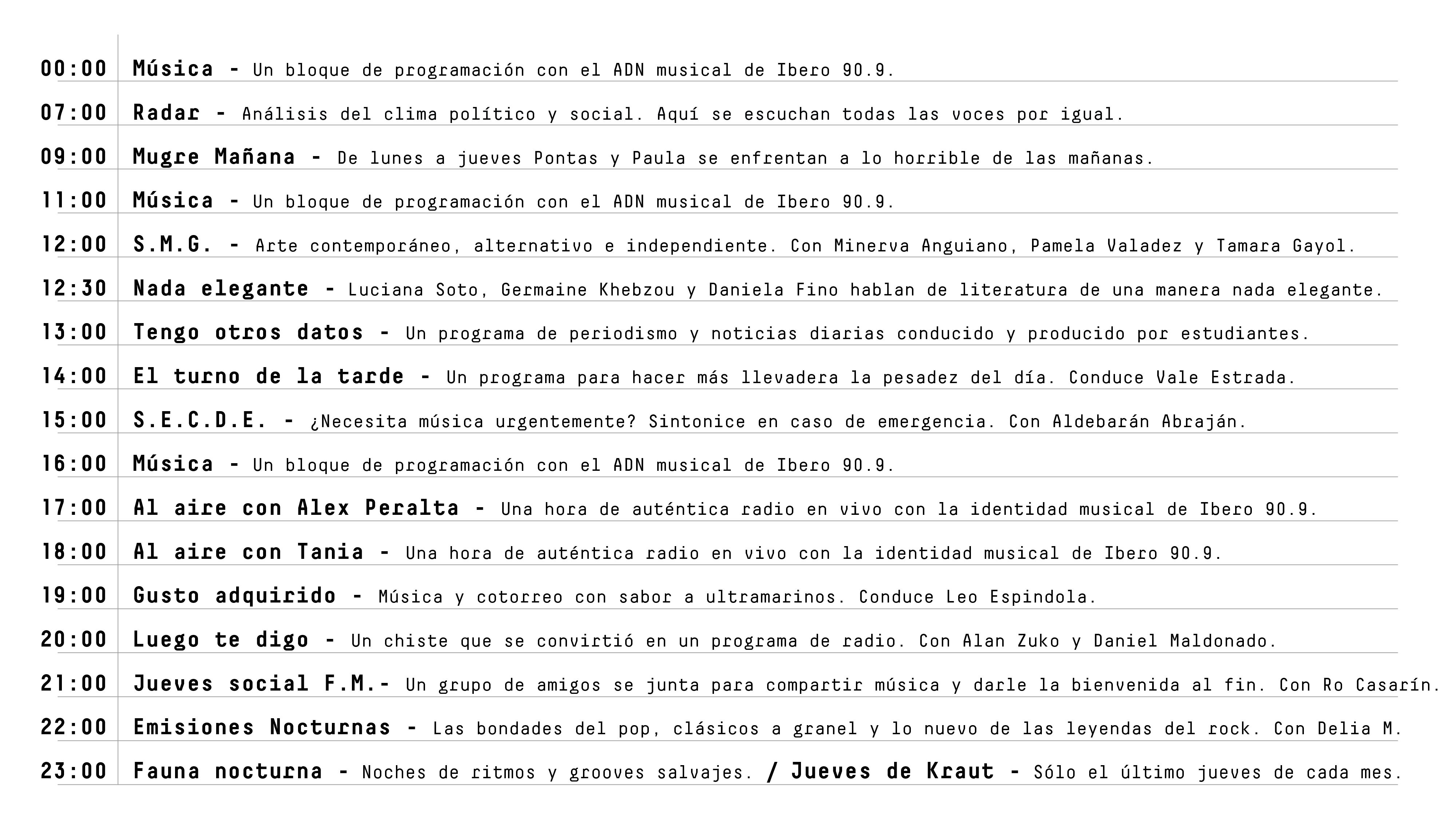 Parrilla nueva programación agosto jueves 2026.