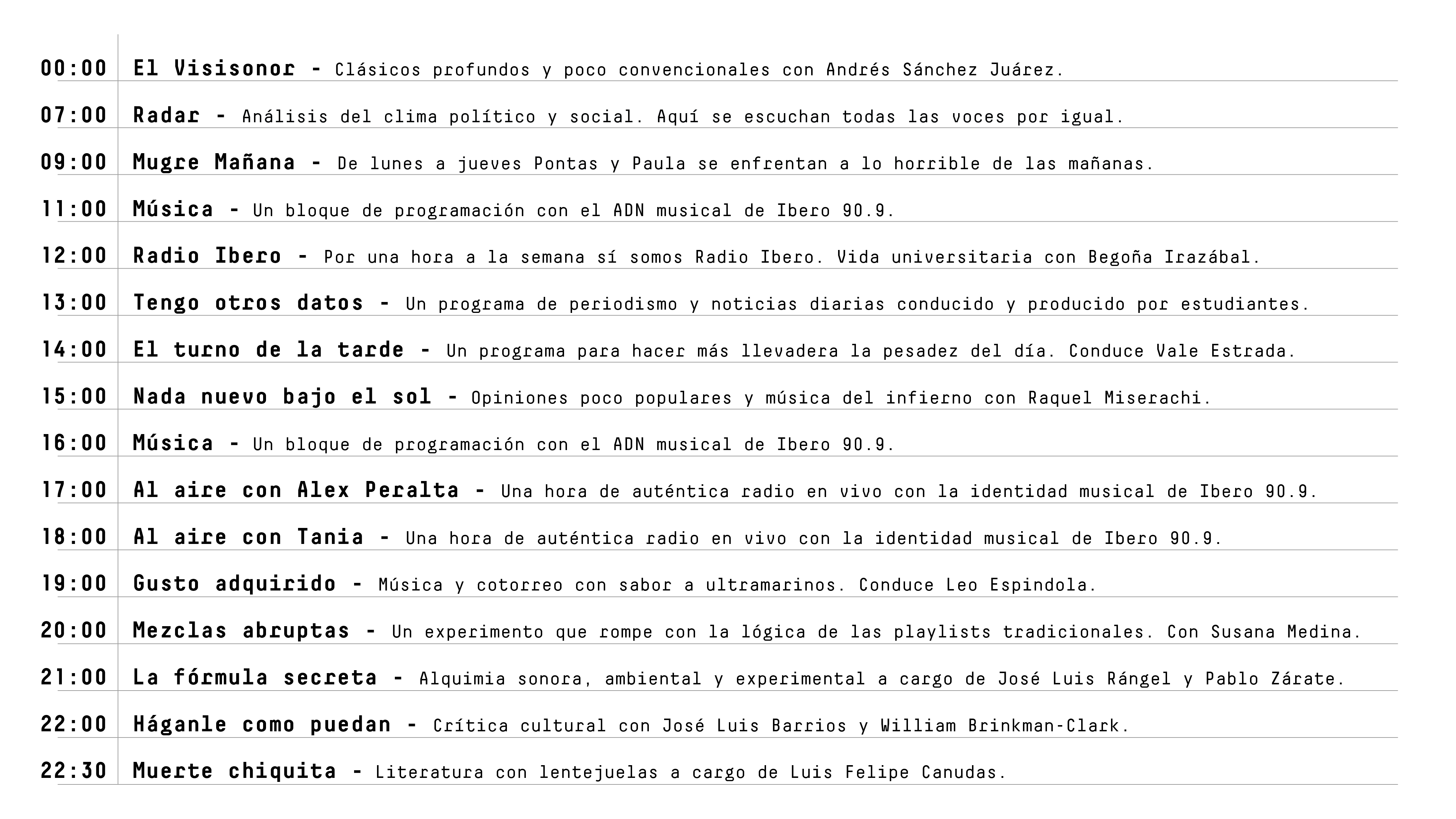Parrilla nueva programación agosto lunes 2026.