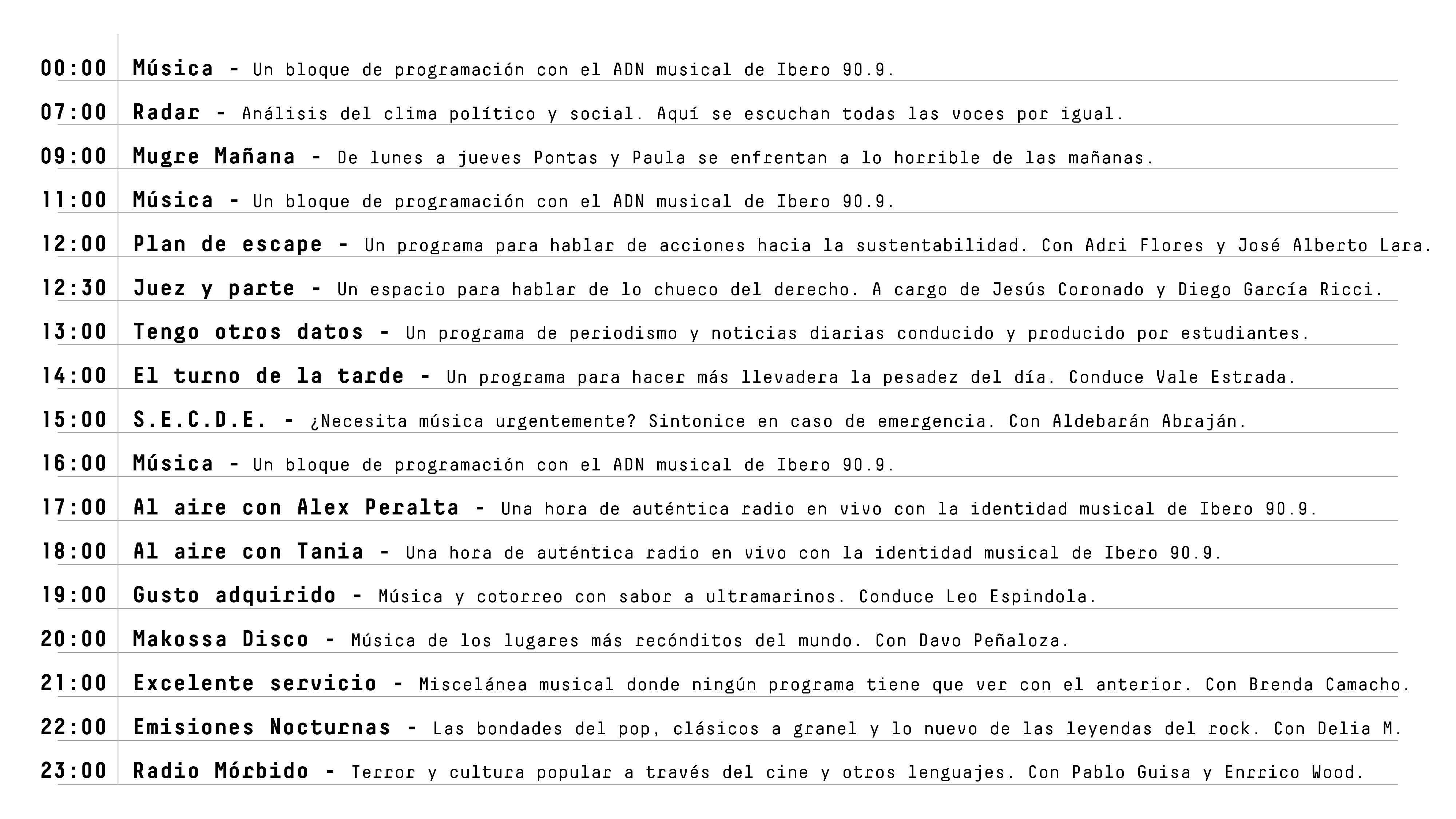 Parrilla nueva programación agosto martes 2026.