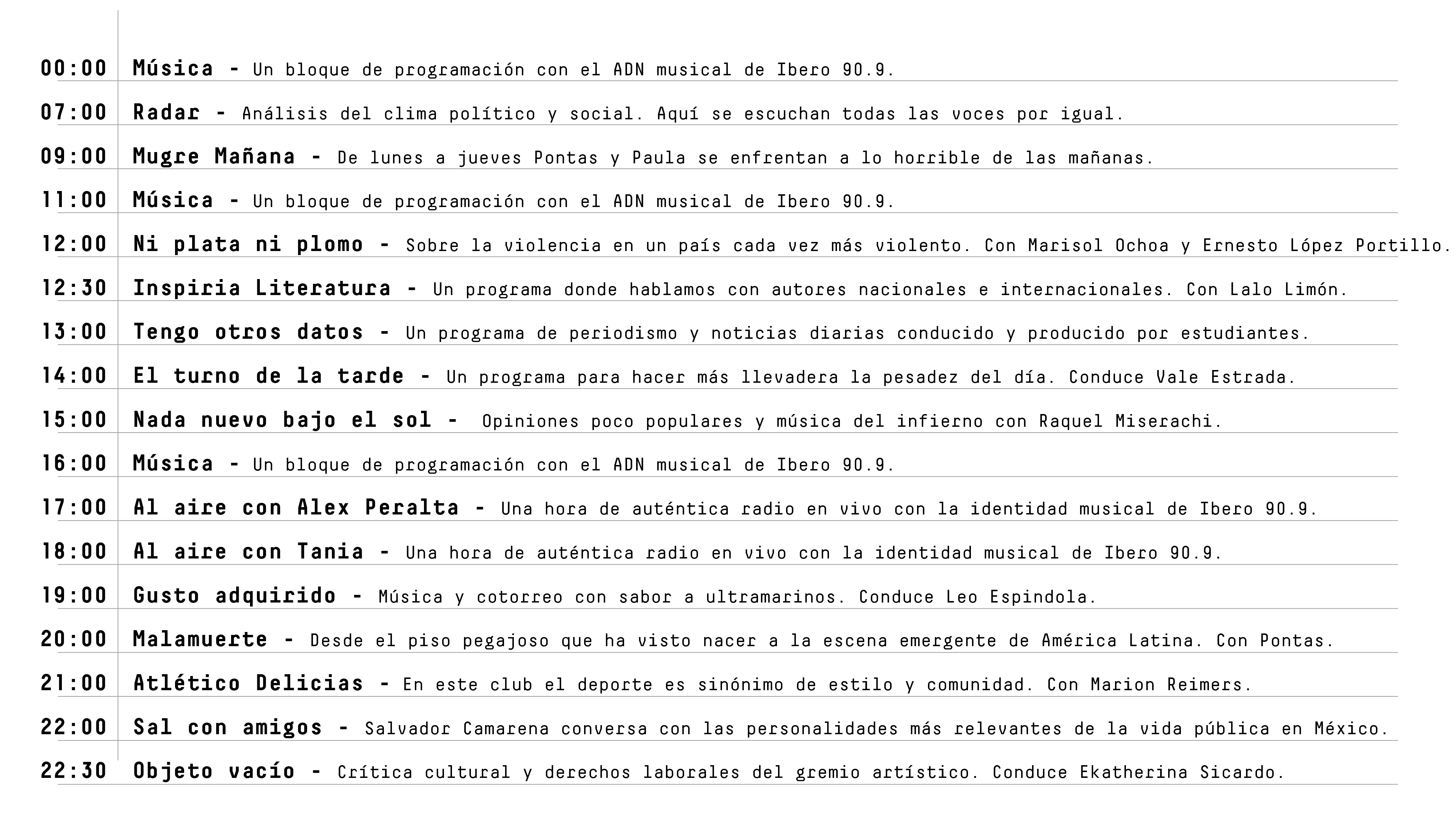 Parrilla nueva programación agosto miércoles 2026.